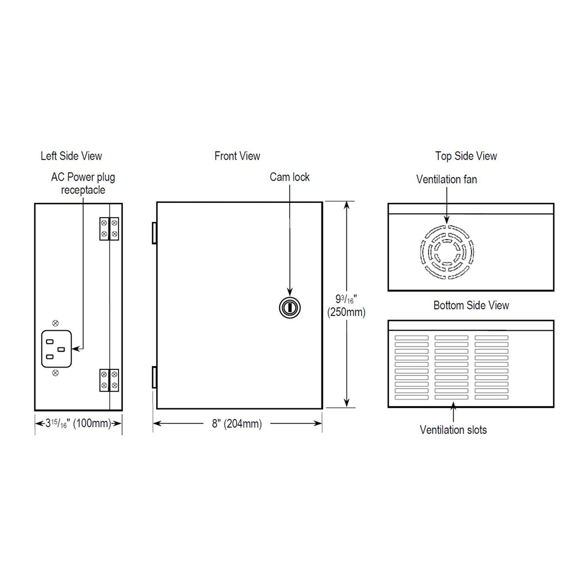 Seco-Larm ENFORCER Low-Noise CCTV Power Supply