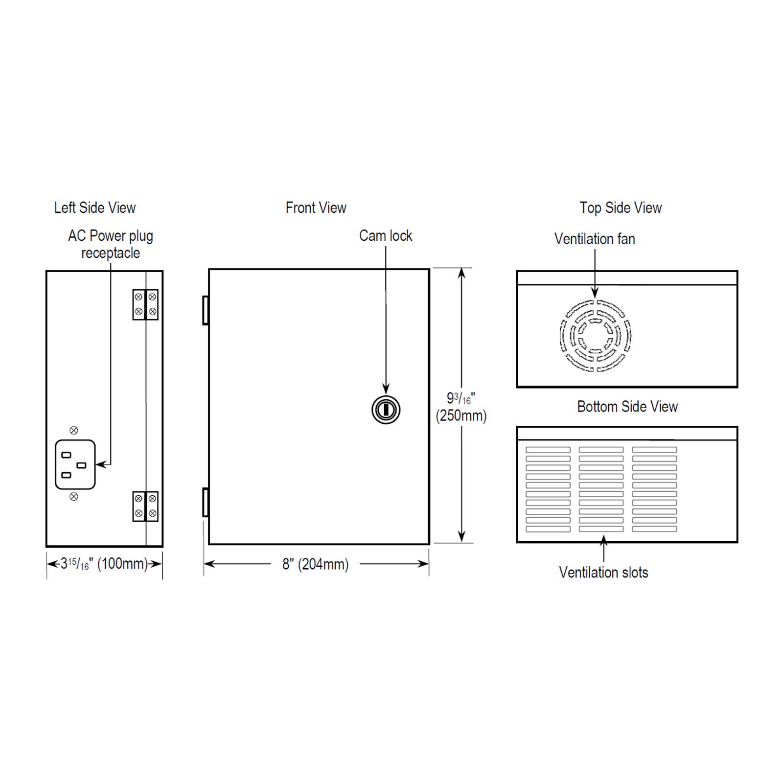 Seco-Larm ENFORCER Low-Noise CCTV Power Supply