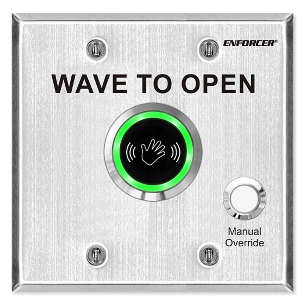 Seco-Larm Enforcer Outdoor Wave-To-Open Sensor Double-Gang with Manual Override