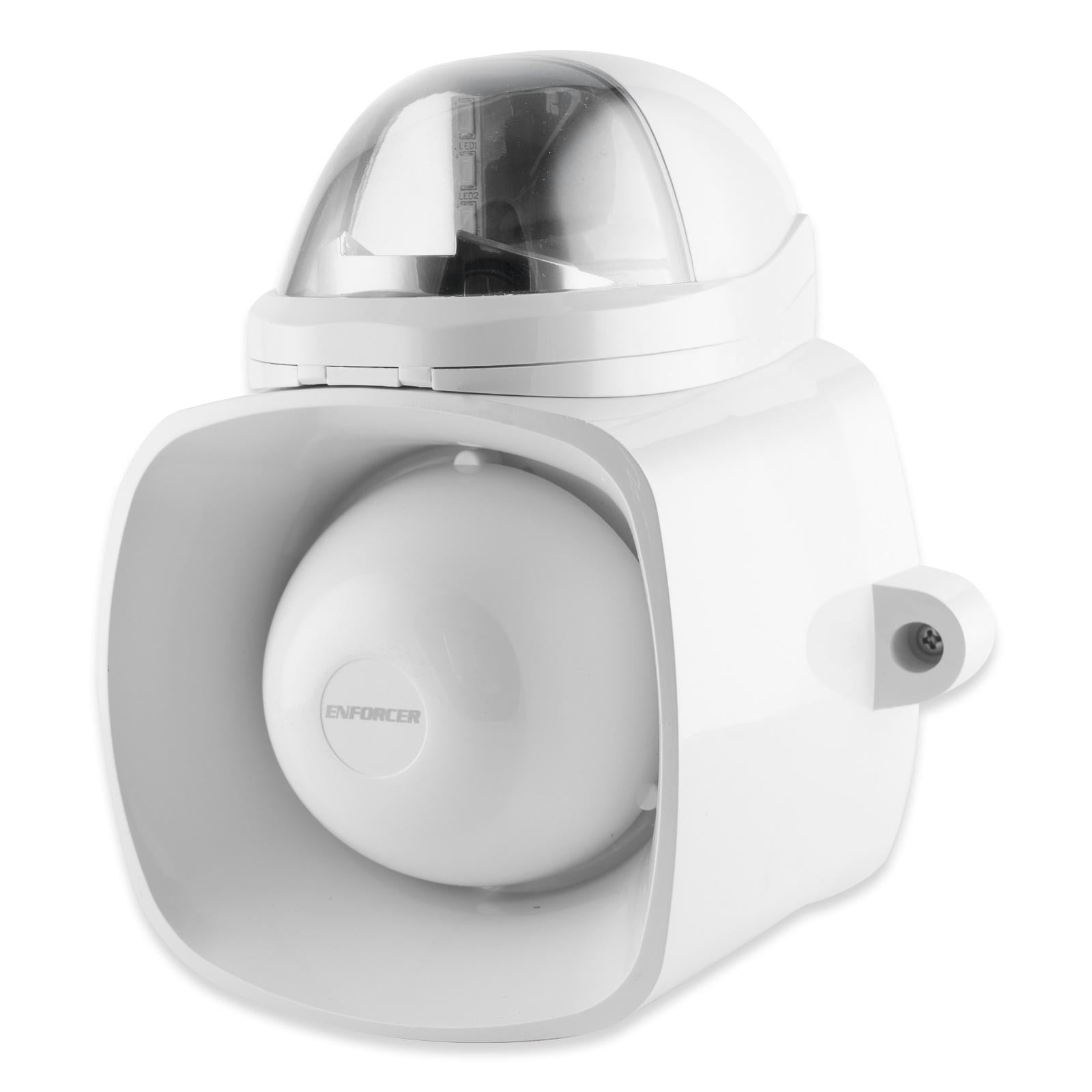 Seco-Larm Enforcer Self-Contained Siren/Strobe with Audio Input, Clear (Open Box)