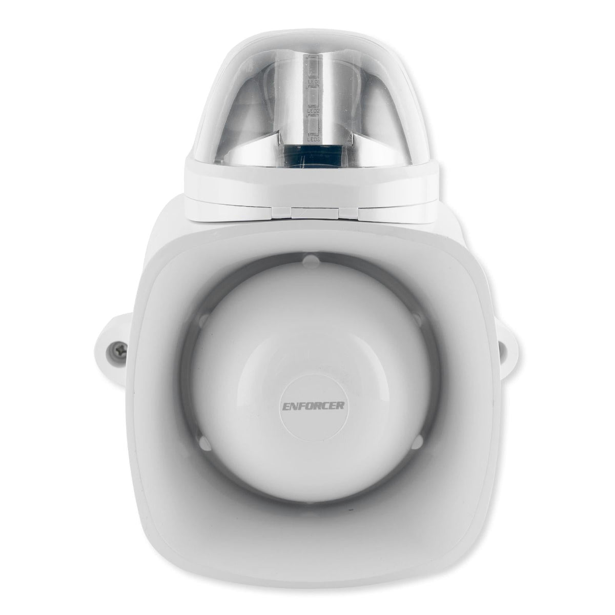 Seco-Larm Enforcer Self-Contained Siren/Strobe with Audio Input, Clear (Open Box)
