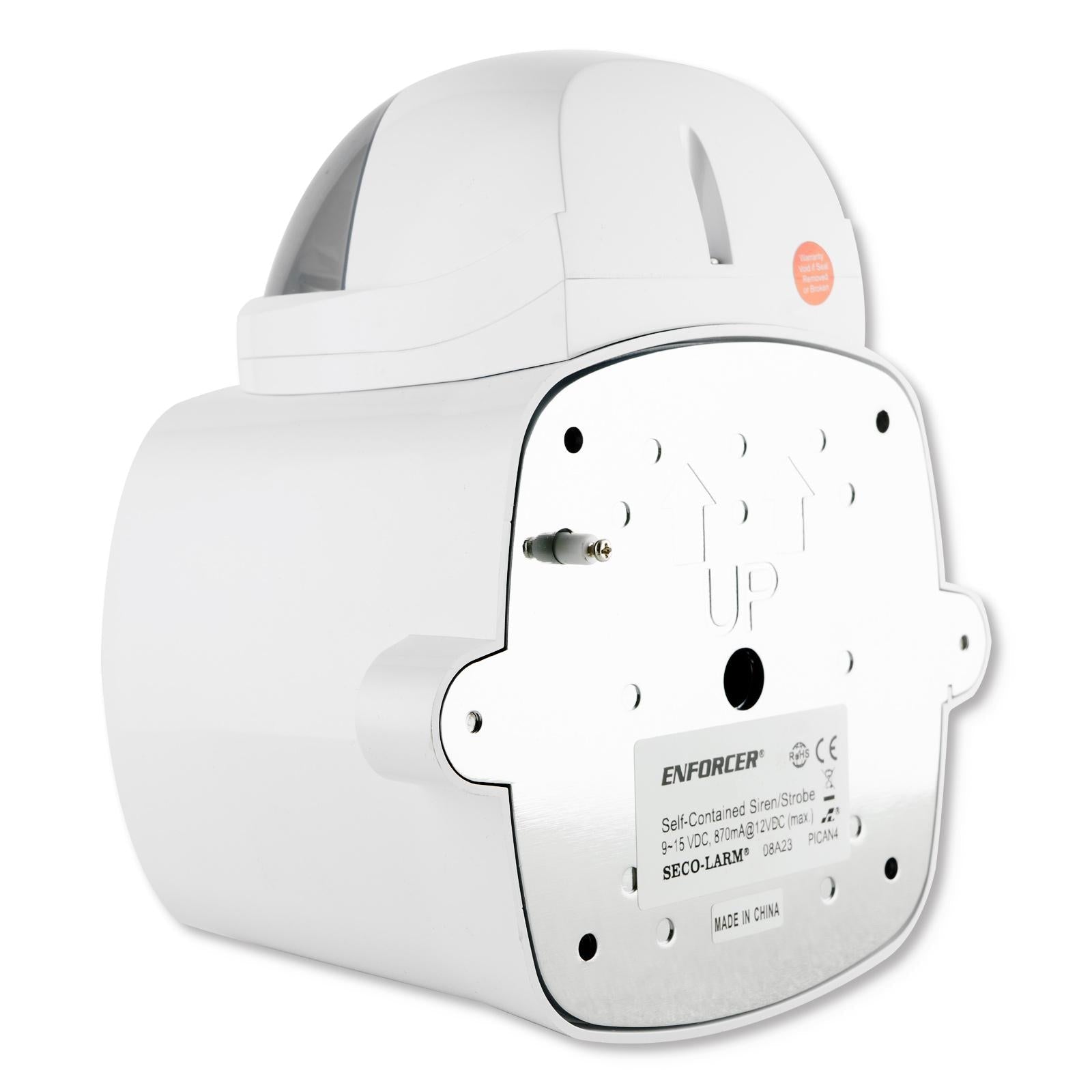 Seco-Larm Enforcer Self-Contained Siren/Strobe with Audio Input, Clear (Open Box)