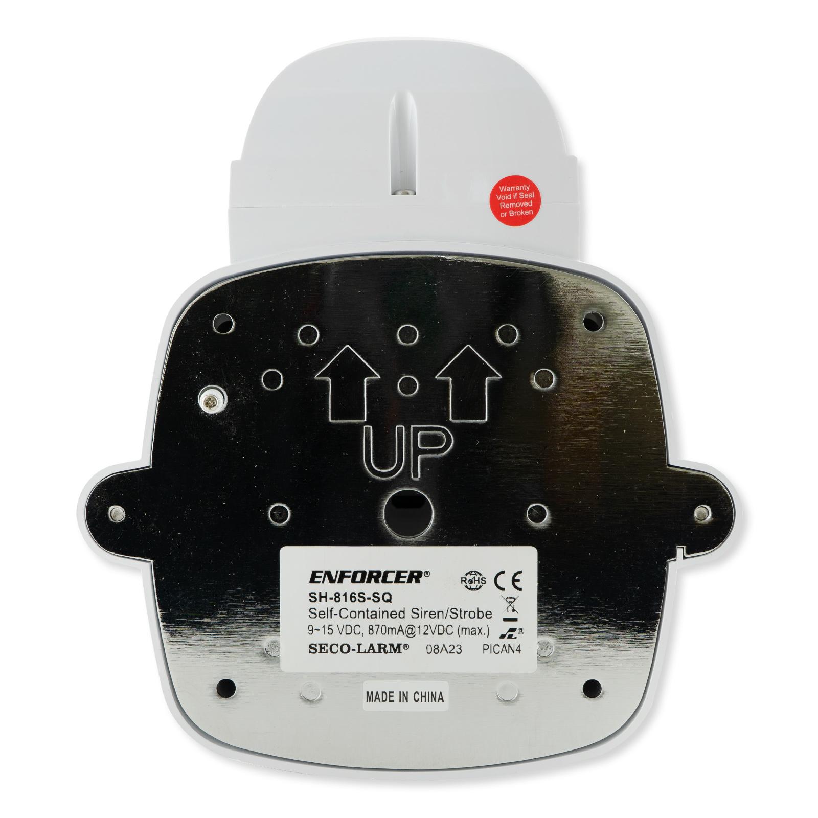 Seco-Larm Enforcer Self-Contained Siren/Strobe with Audio Input