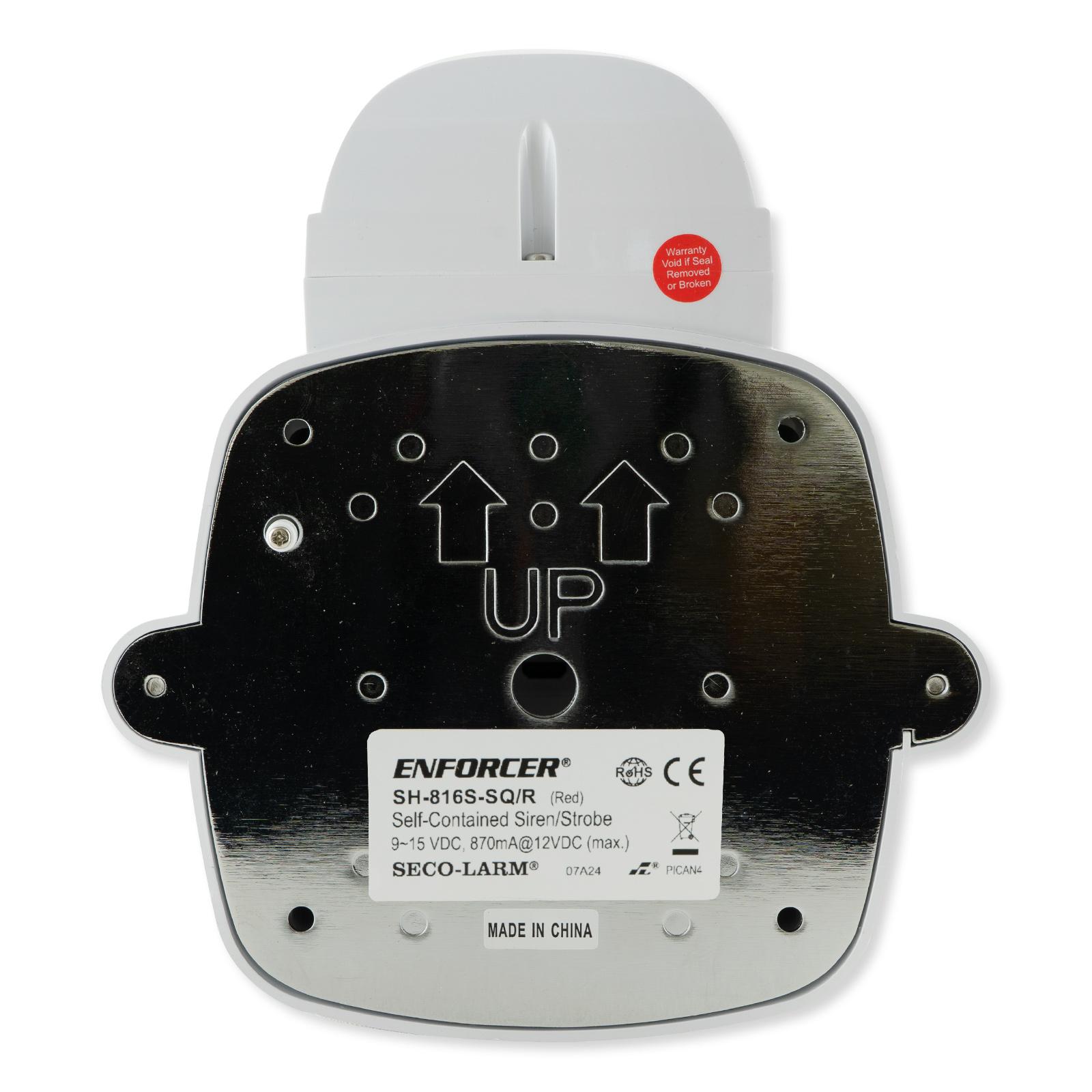 Seco-Larm Enforcer Self-Contained Siren/Strobe with Audio Input