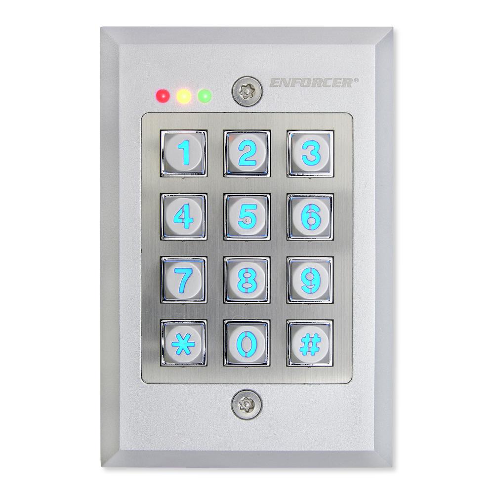 Seco-Larm Enforcer Access Control Keypad, Outdoor, Flush Mount
