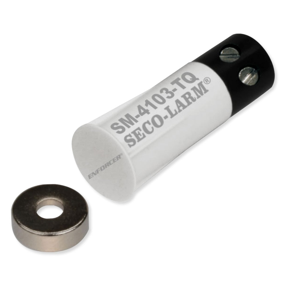 Seco-Larm Enforcer Magnetic Contact, 3/8" Rare-Earth Recessed, 1/2" Gap, NC