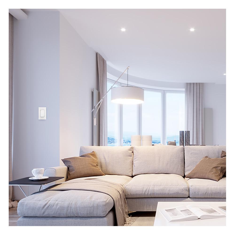 SATCO Starfish Wi-Fi On-Off Wall Switch, White Finish