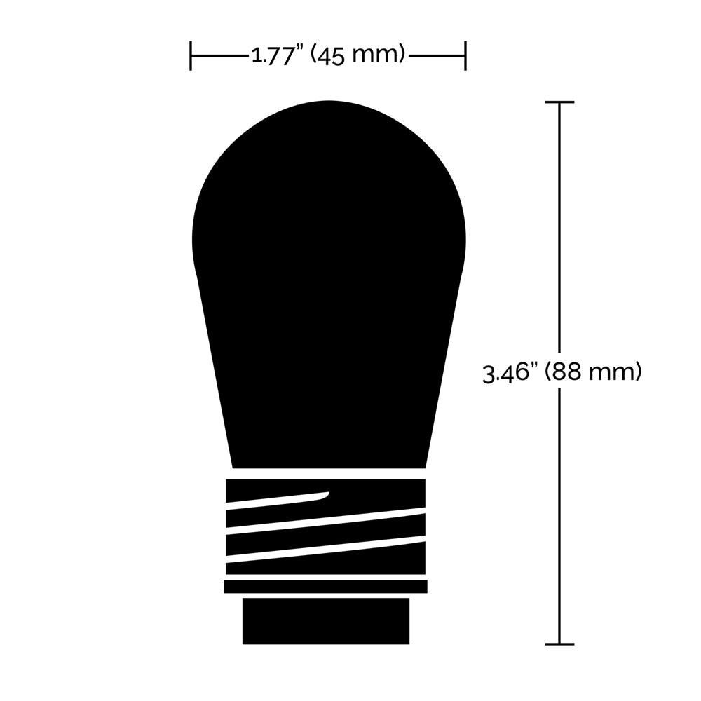 SATCO Starfish 4-Pin S14 LED RGBW White String Light Bulb