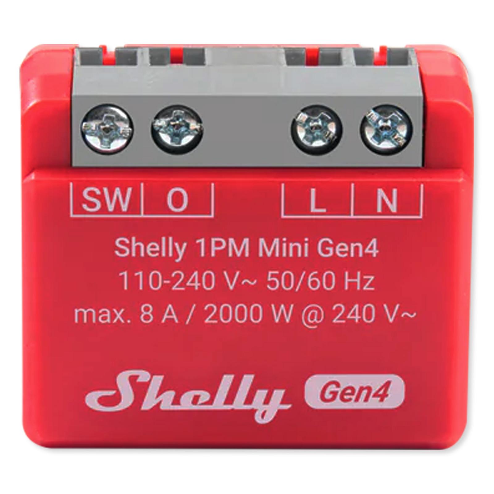 Shelly 1PM Mini Gen4 Smart Relay (Single Pack)