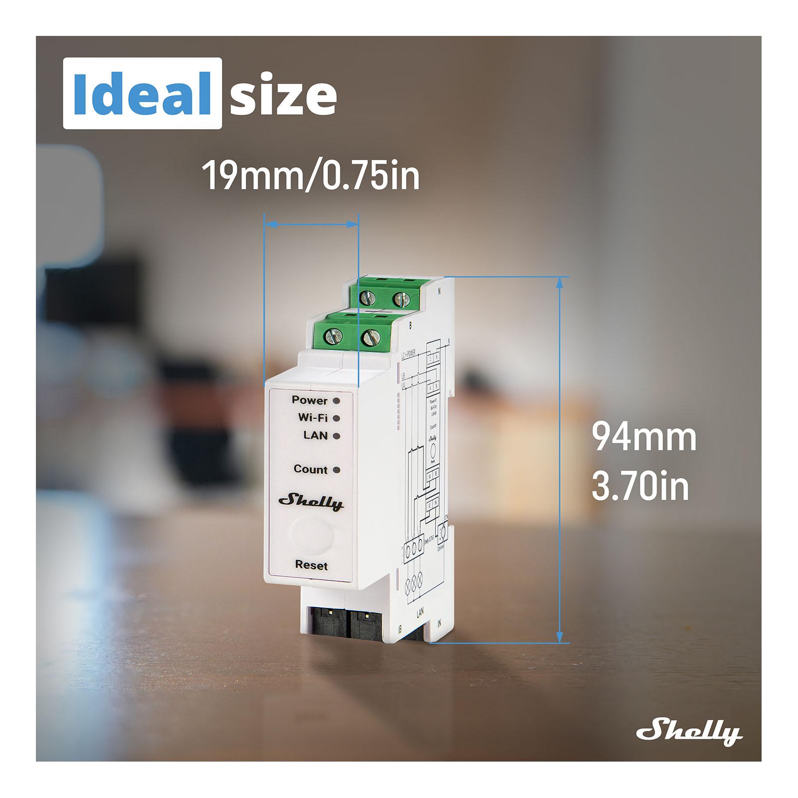 Shelly Pro 3EM-3CT63, Wi-Fi & Bluetooth