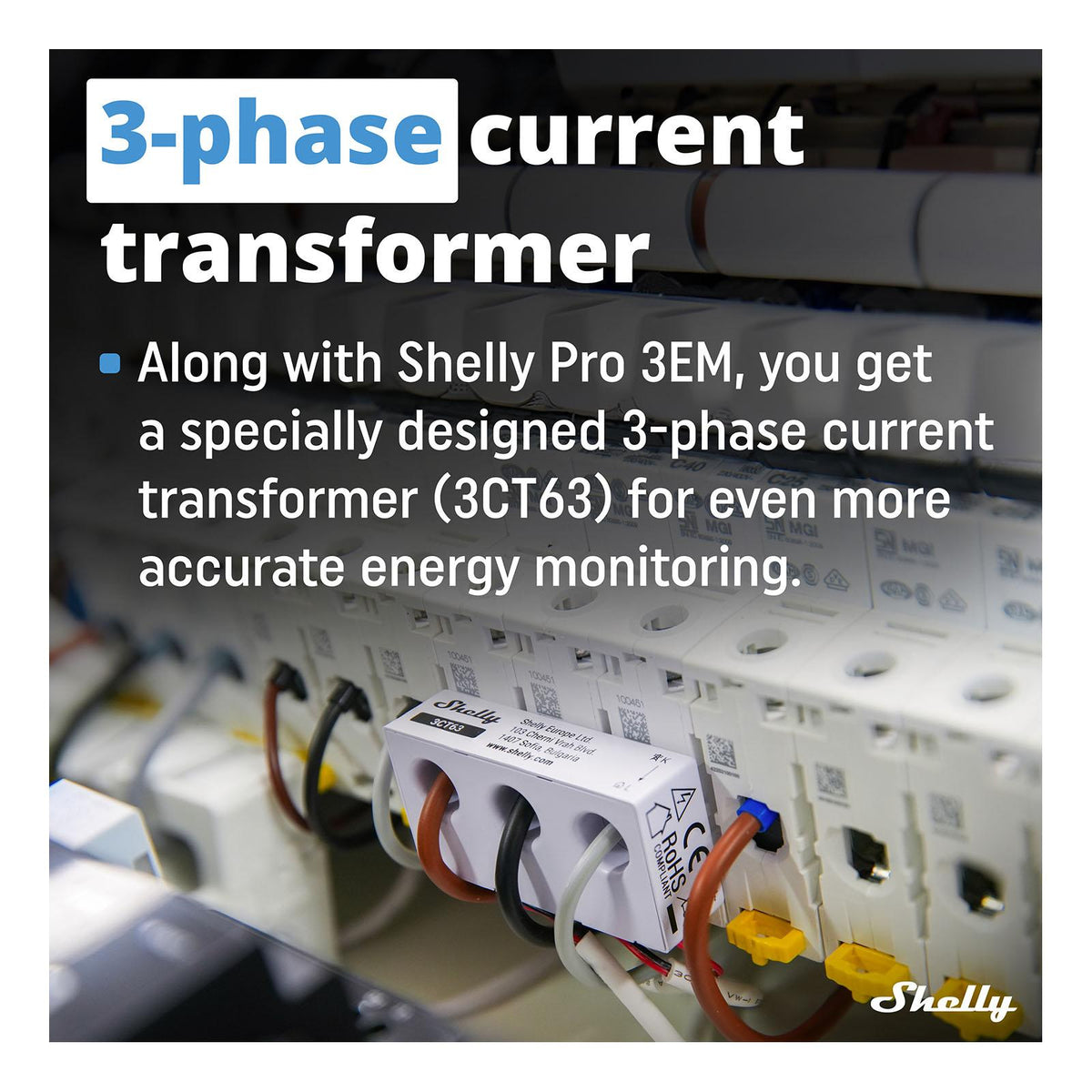 Shelly Pro 3EM-3CT63, Wi-Fi & Bluetooth