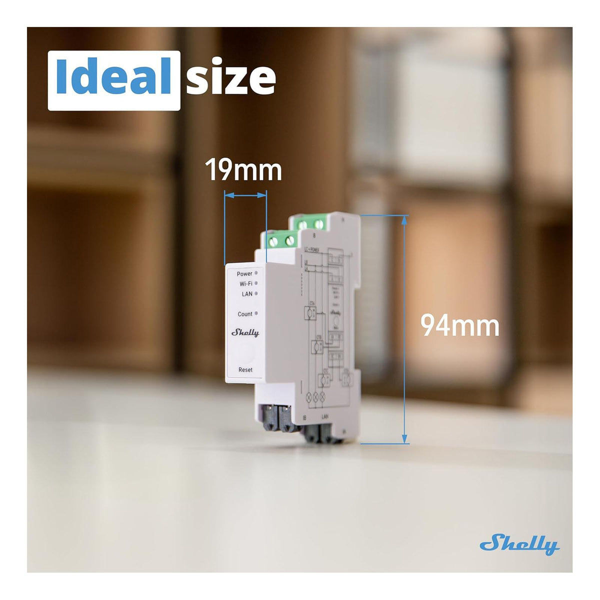 Shelly Pro 3EM-400, Wi-Fi & Bluetooth
