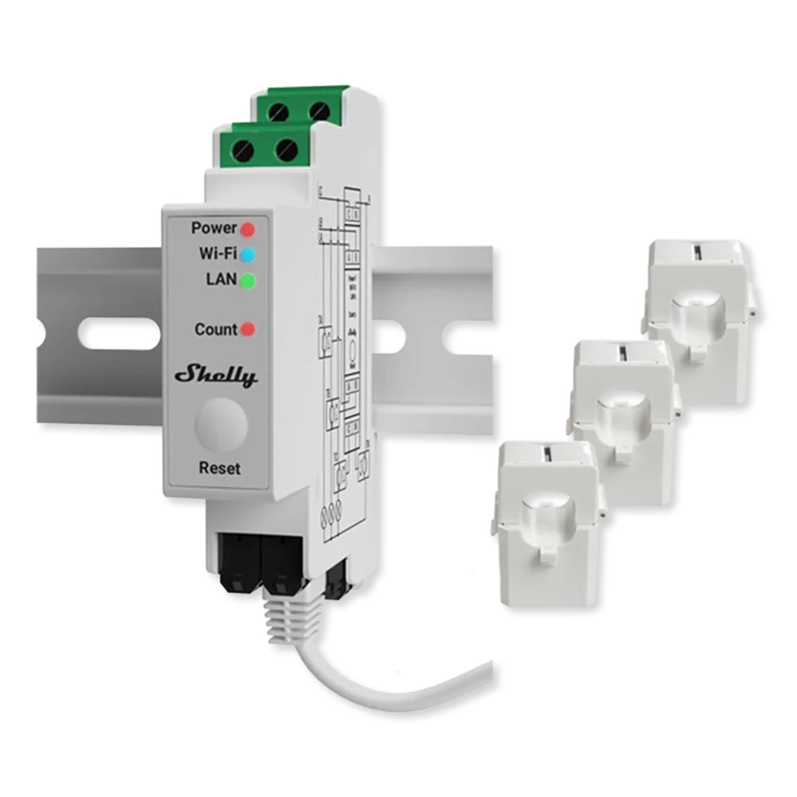 Shelly Pro 3EM, Wi-Fi & Bluetooth