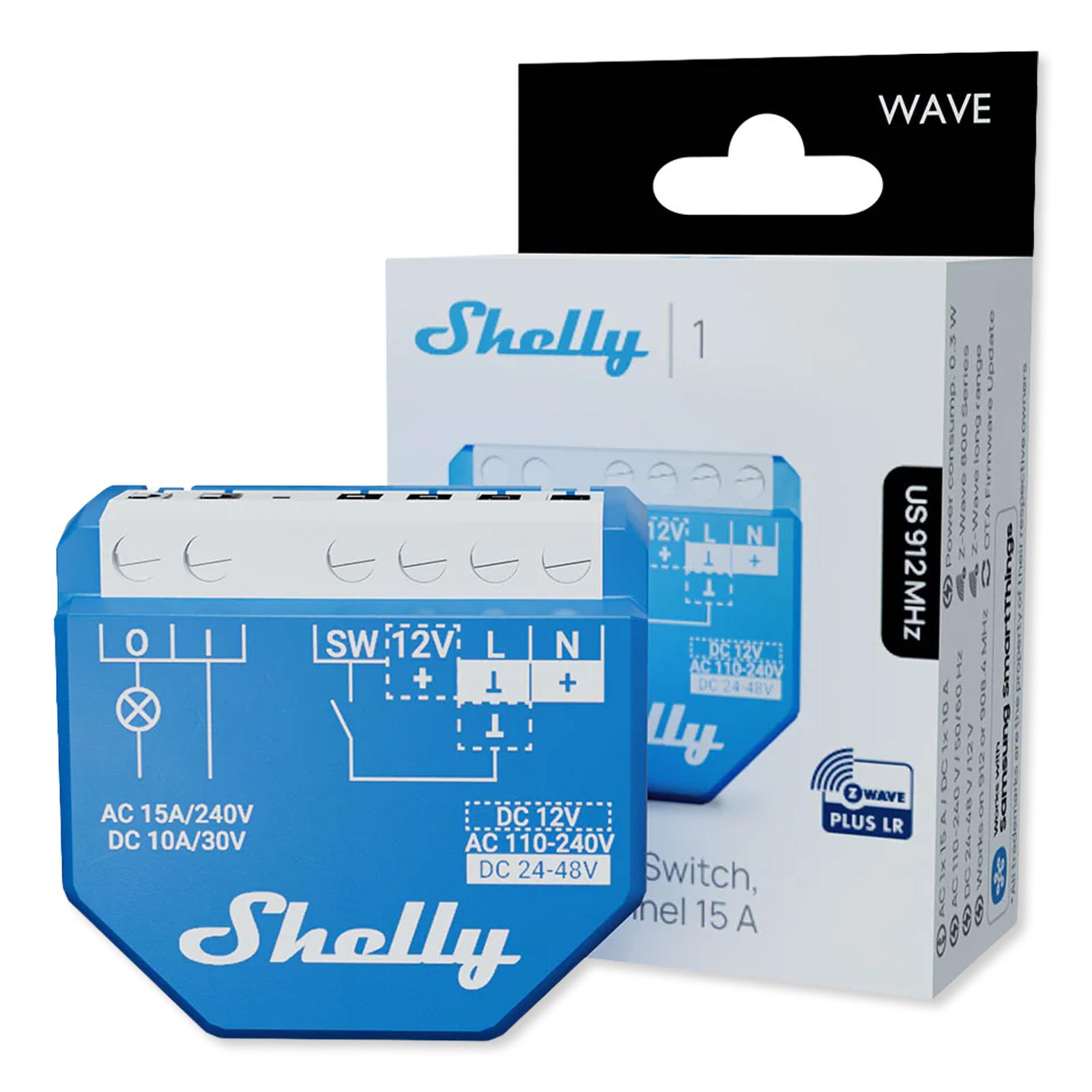 Shelly Wave 1 US, Z-Wave 800 & Z-Wave LR
