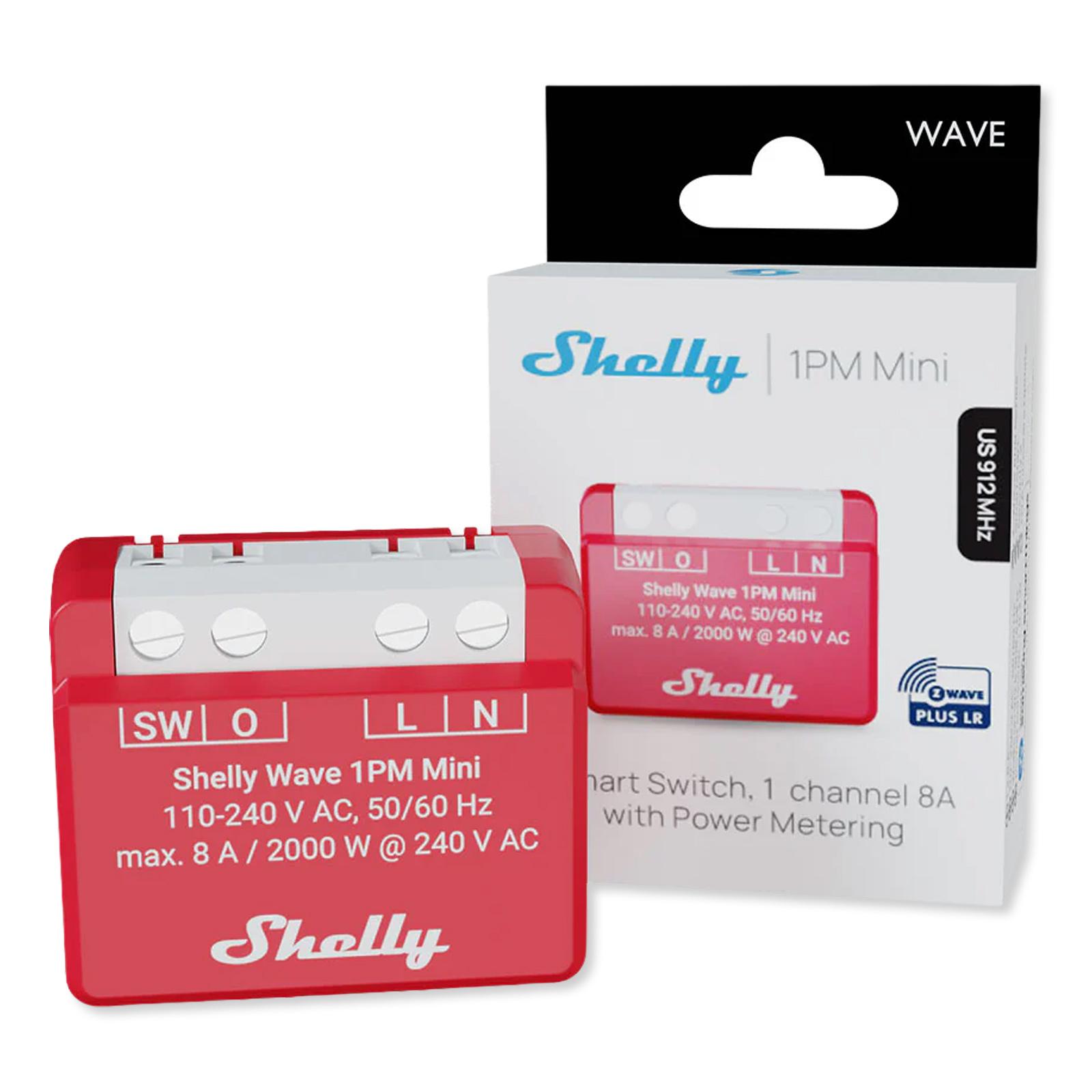 Shelly Wave 1PM Mini US, Z-Wave 800 & Z-Wave LR
