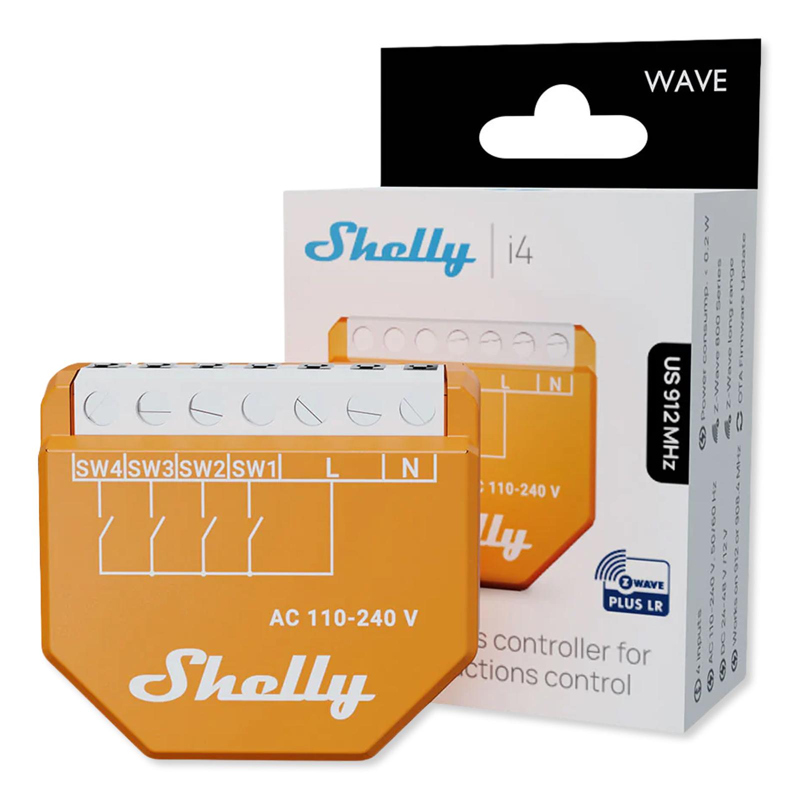 Shelly Wave i4 US Multi-Input Module, Z-Wave 800 & Z-Wave LR