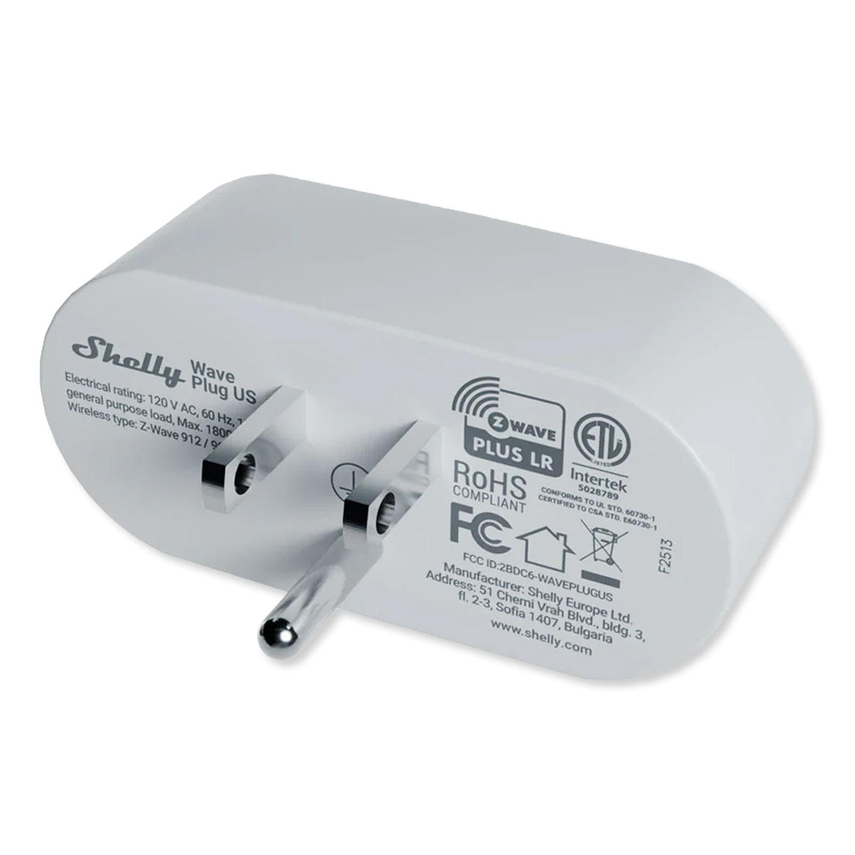 Shelly Wave Plug US, Z-Wave 800 & Z-Wave LR