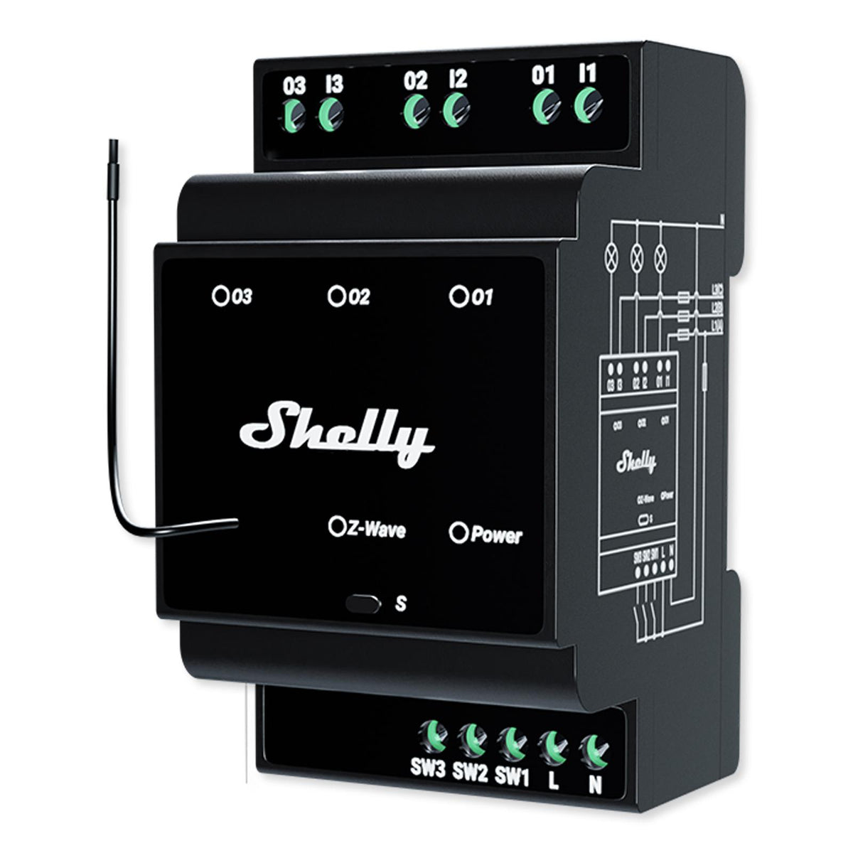 Shelly Wave Pro 3 US, Z-Wave 800 &amp; Z-Wave LR