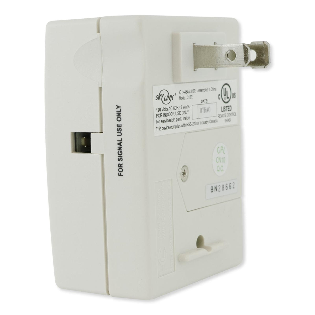 Skylink 318 Series Fixed Code Garage Door Receiver