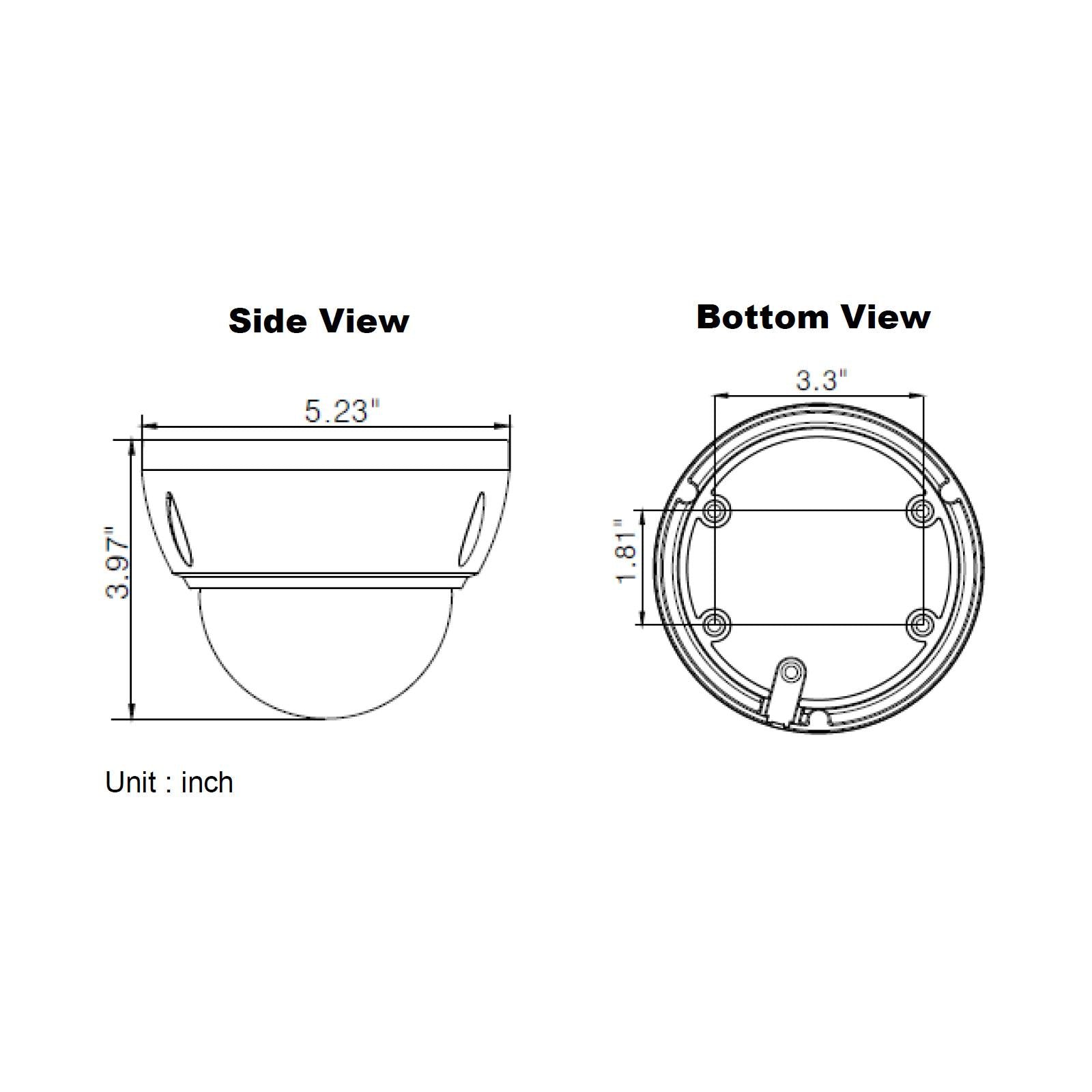 Speco 2MP HD-TVI IR Dome Camera, 2.8-12mm Motorized Lens