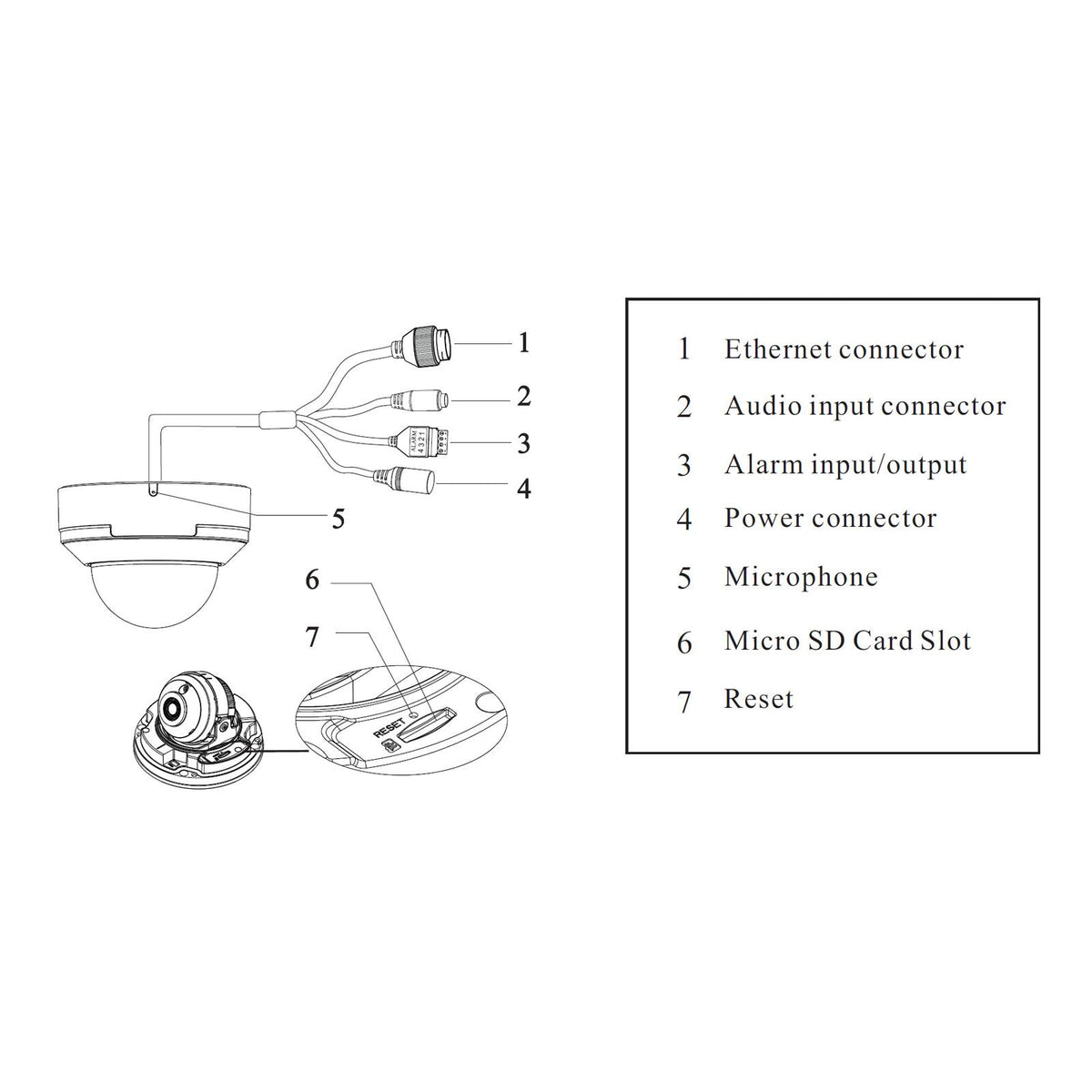 Speco 4MP H.265 IP Dome Camera with Advanced Analytics 2.8mm Fixed Lens