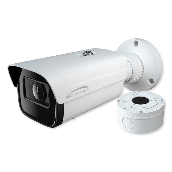 Speco 4MP H.265 IP Bullet Camera with Analytics and Junction Box
