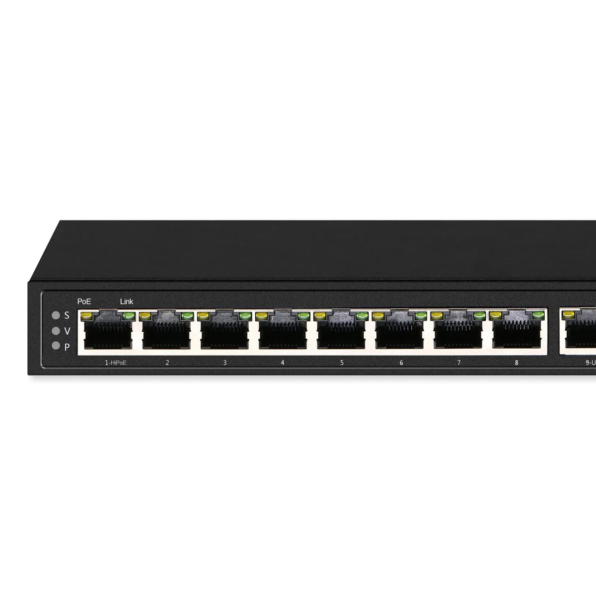 Speco 10-Port Gigabit Network Switch (8 PoE Ports, 2 Ports Uplink)