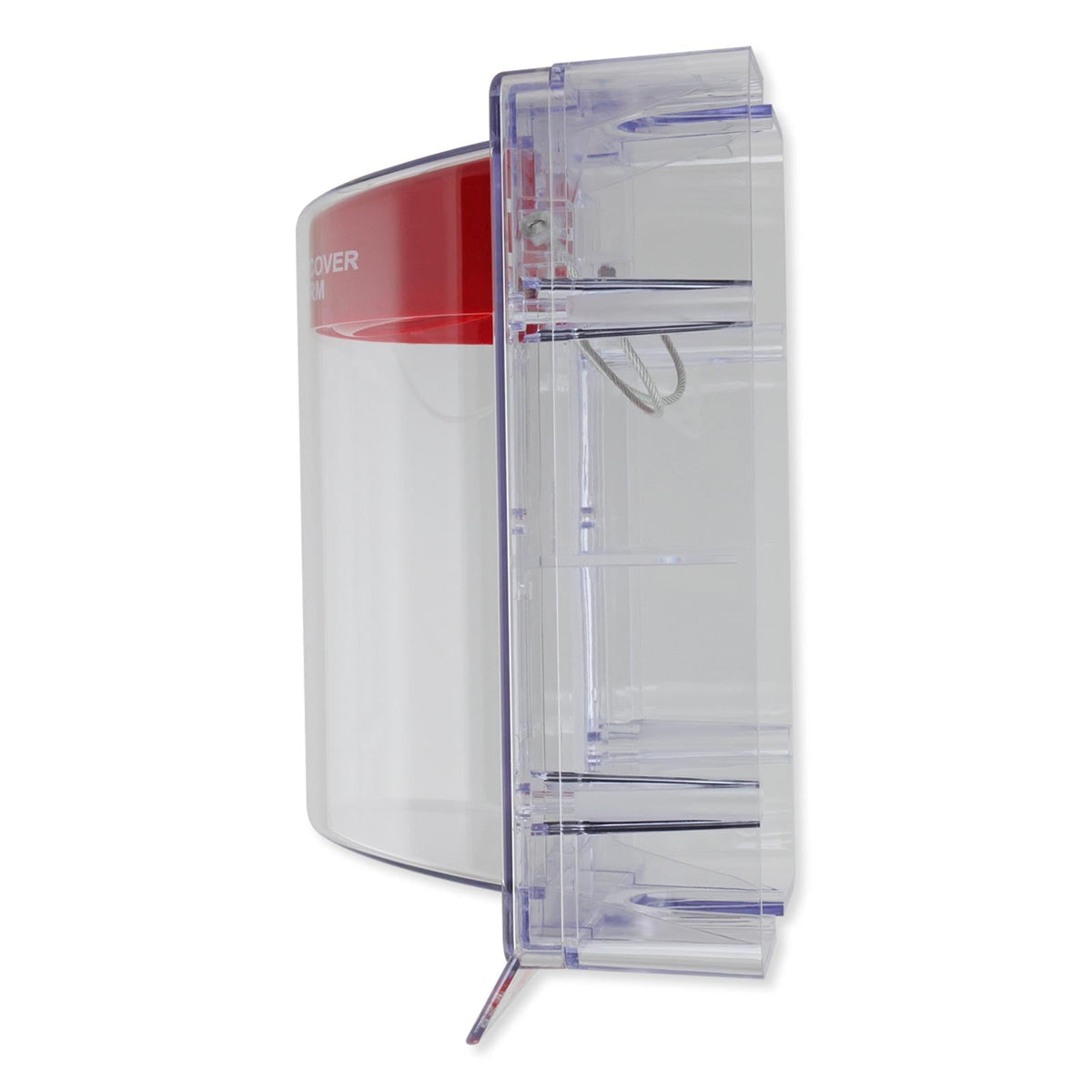 STI Stopper II Fire Alarm Cover with Horn and Clear Spacer - Fire Label (Open Box)