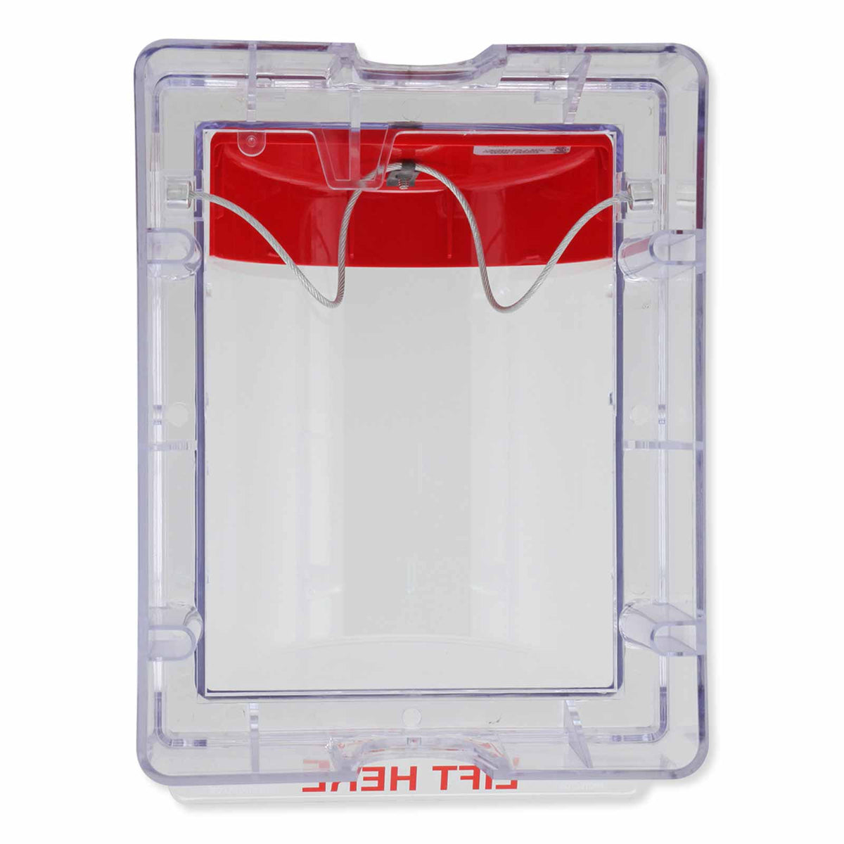 STI Stopper II Fire Alarm Cover With Spacer - Fire Label (Open Box)