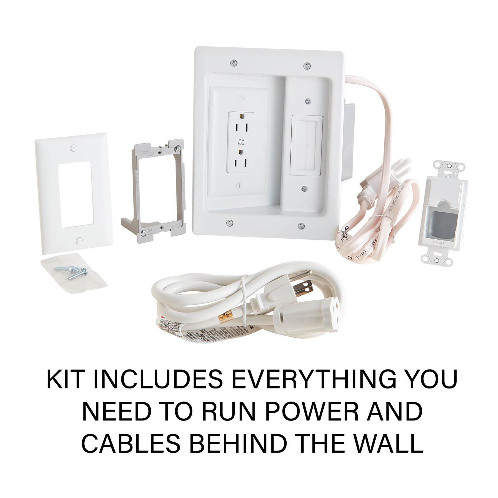 Sanus In-Wall TV Power and Cable Management Kit