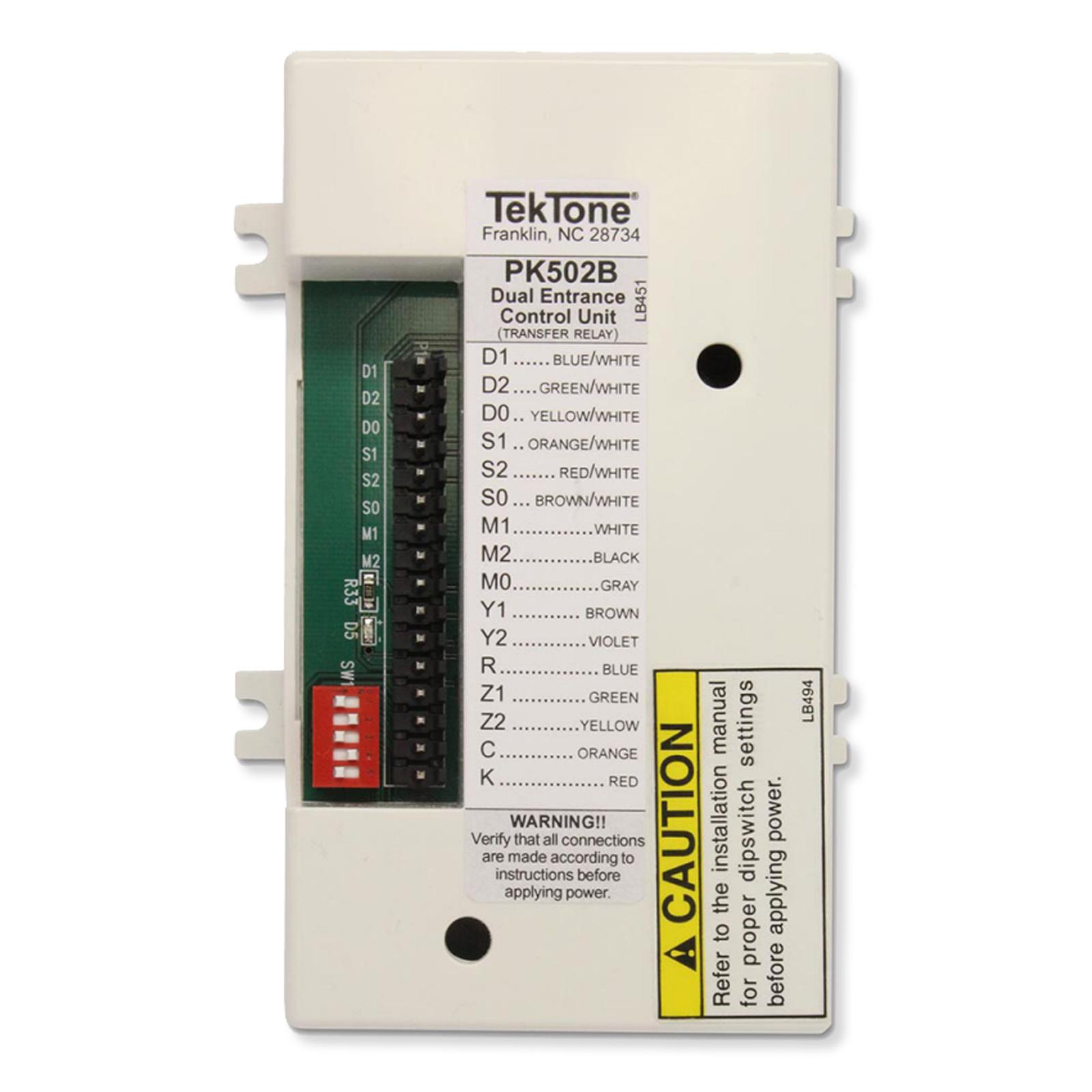 TekTone Dual Entrance Control Unit
