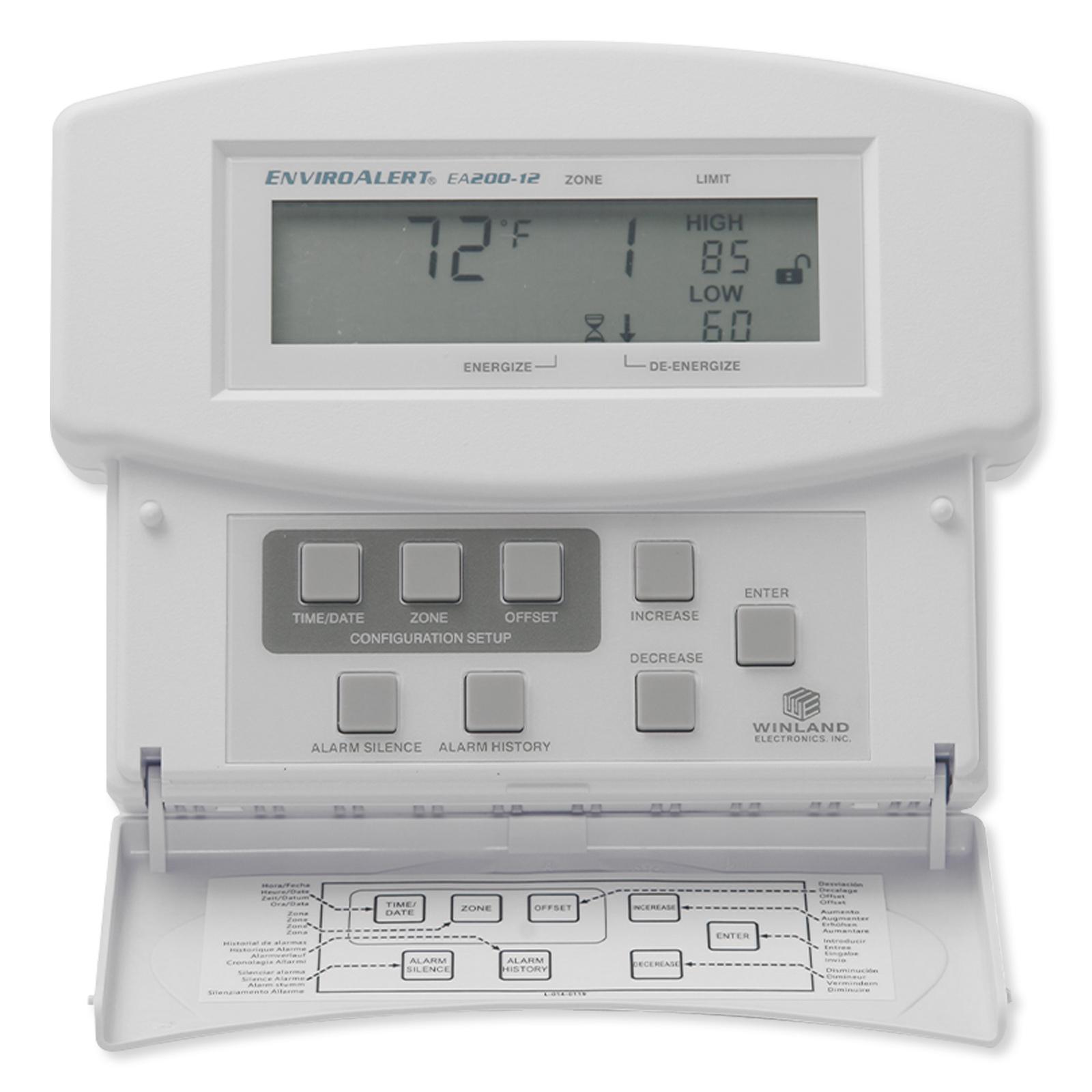 Winland EnviroAlert 2 Zones Digital Environmental Monitoring Alarm, 12VDC