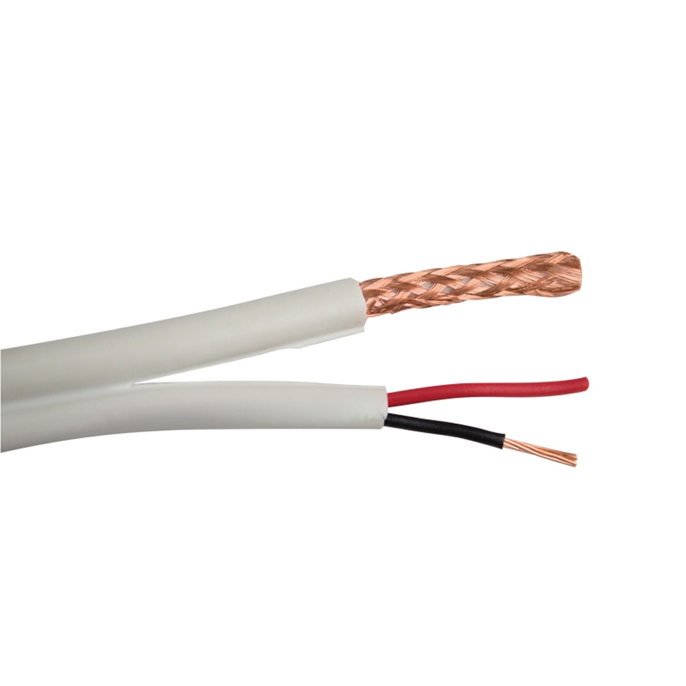 Siamese Cable (1 RG59/U Single Shield Coax, 1 Power 18/2), Plenum Rated, 1,000'