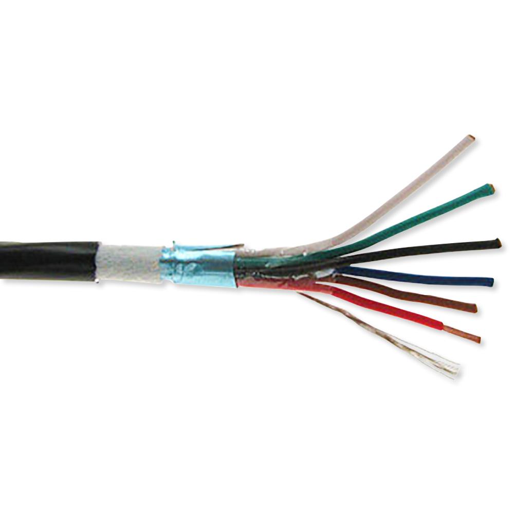 Communication Security Wire, 18AWG, 2C, Direct Burial, Shielded with Drain, 1,000'