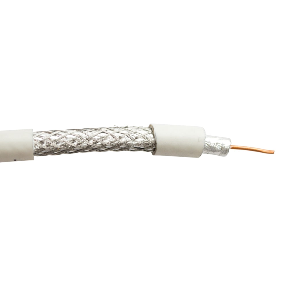 RG6/U Quad Shield Coax Cable, 100% Braid, 1,000 Ft.