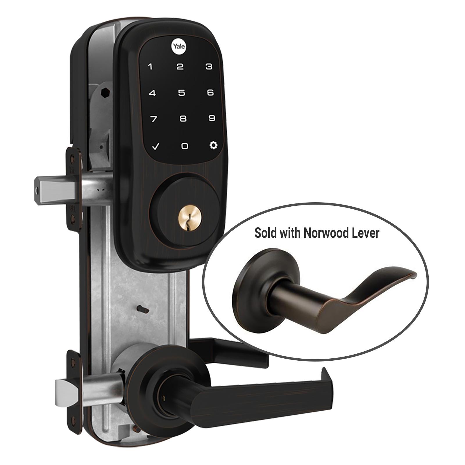 Yale Touchscreen Deadbolt Assure LockÂ® Interconnect with Z-Wave Plus and Norwood Lever, Left-Handed