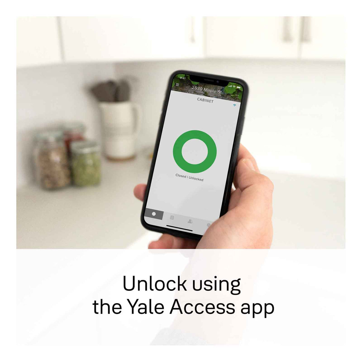 Yale Smart Cabinet Lock, Bluetooth, White