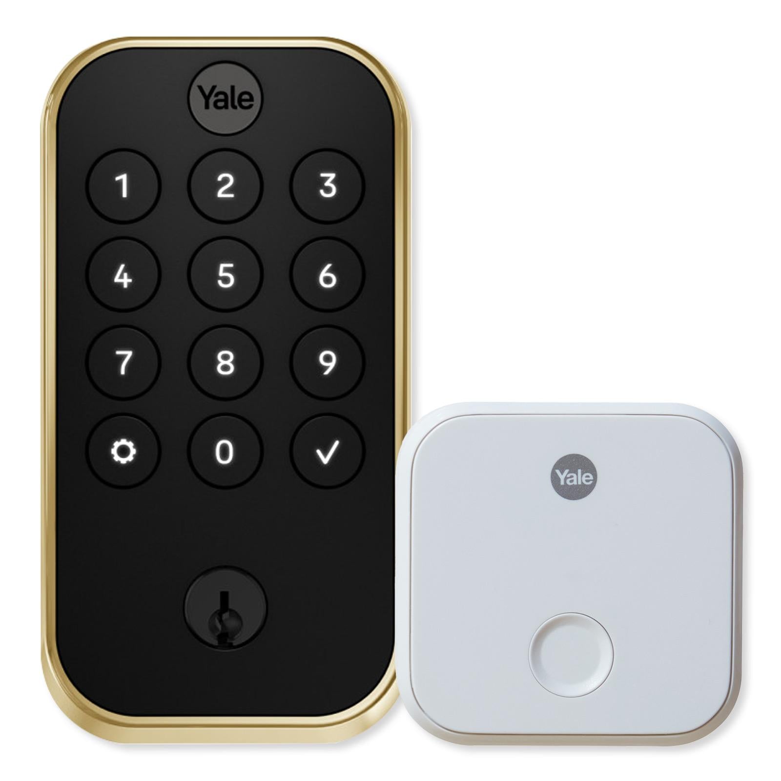 Yale Pro 2 Keyed Lock, Pushbutton Keypad, Bluetooth with Wifi Connect Bridge