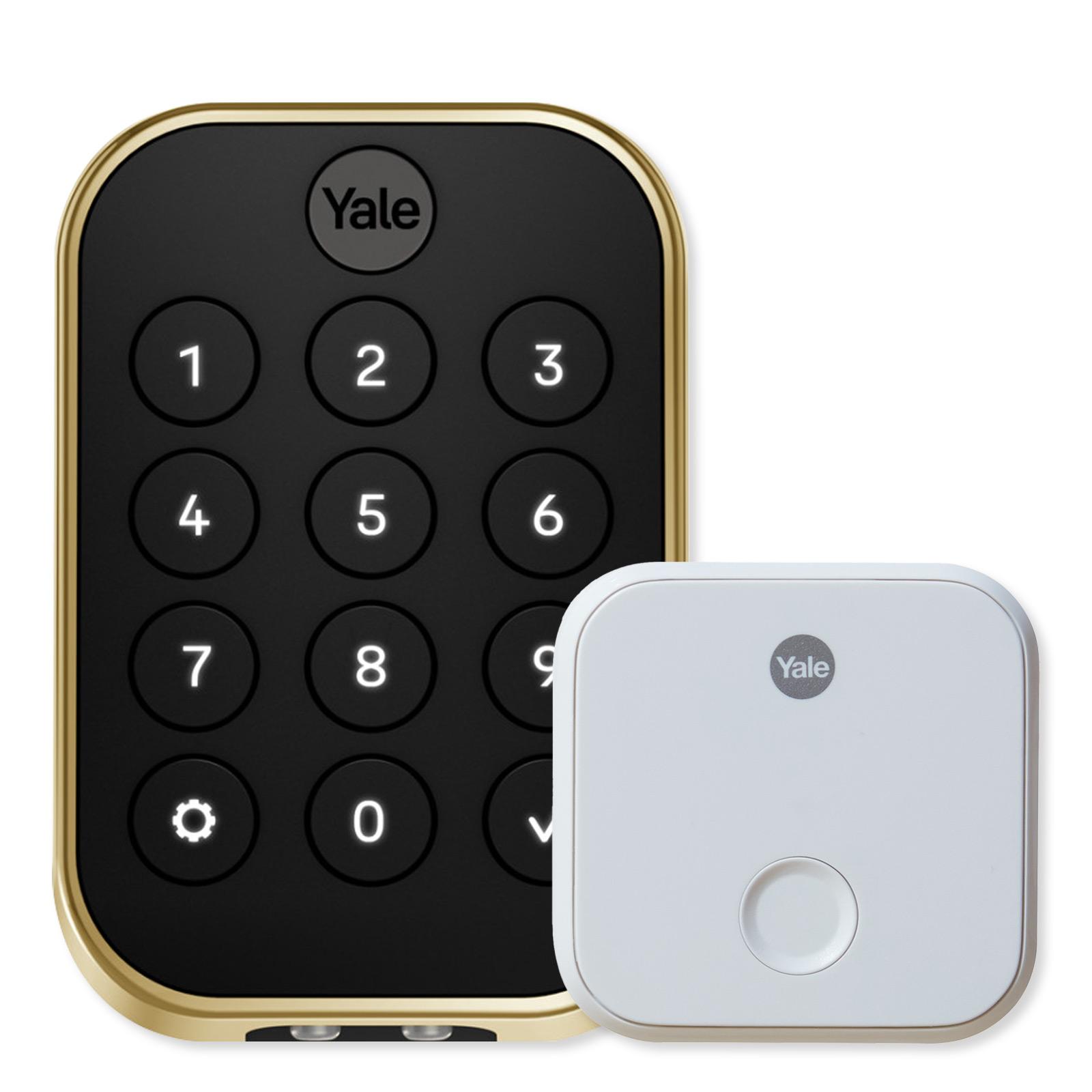 Yale Pro 2 Key Free Lock, Pushbutton Keypad, Bluetooth with Wifi Connect Bridge