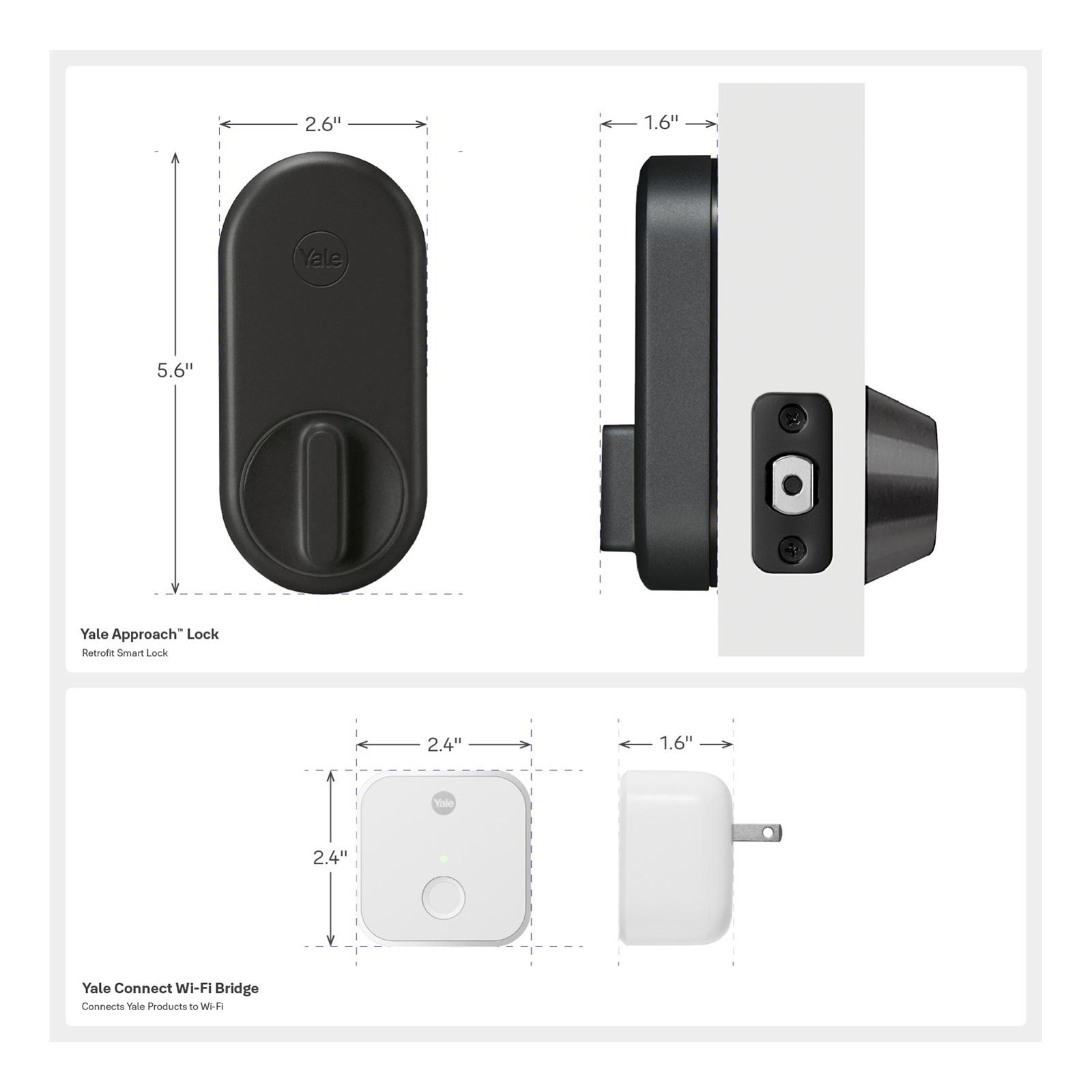 Yale Approach Lock with Wi-Fi Bridge