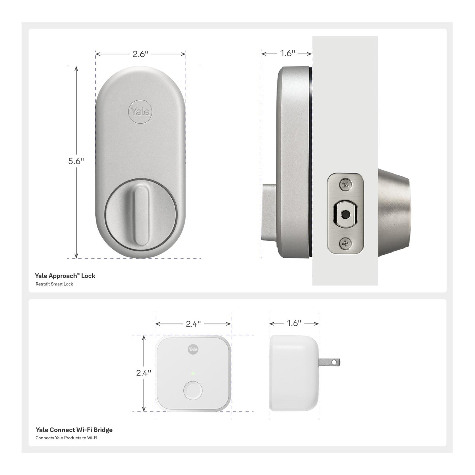 Yale Approach Lock with Wi-Fi Bridge