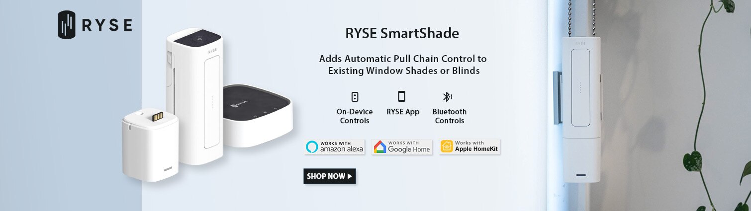 RYSE SmartShade: Adds Automatic Pull Chain Control to Existing Window Shades or Blinds.