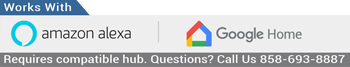 Works with Alexa & Google Badge. Simply login to your Amazon or Google account through the respective device app interface. Your device is then instantly available within the app.