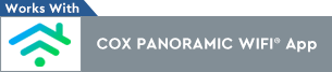 Works with Cox Panoramic Wi-Fi Badge. Easily setup your device throught the Cox Panoramic Wi-Fi App interface. Following remaining instructions and your device is ready for use within the Cox Panoramic Wi-Fi App.