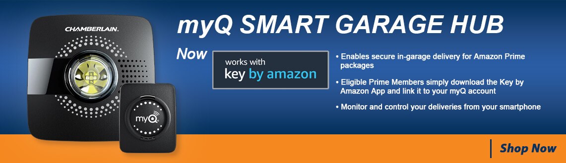 Chamberlain myQ Smart Garage Hub now works with Key by Amazon!