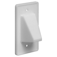 Arlington Reversible Cable Access Wallplate, 1-Gang