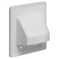 Arlington Reversible Cable Access Wallplate, 2-Gang