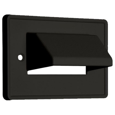 Arlington The SCOOP Cable Access Wallplate, Horizontal, 1-Gang