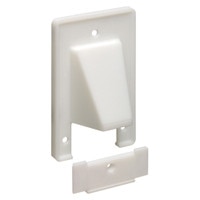 Arlington Reversible 2-Piece Cable Access Wallplate, 1-Gang