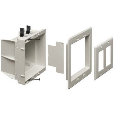 Arlington Recessed Indoor InBox, 2-Gang, White (Open Box)